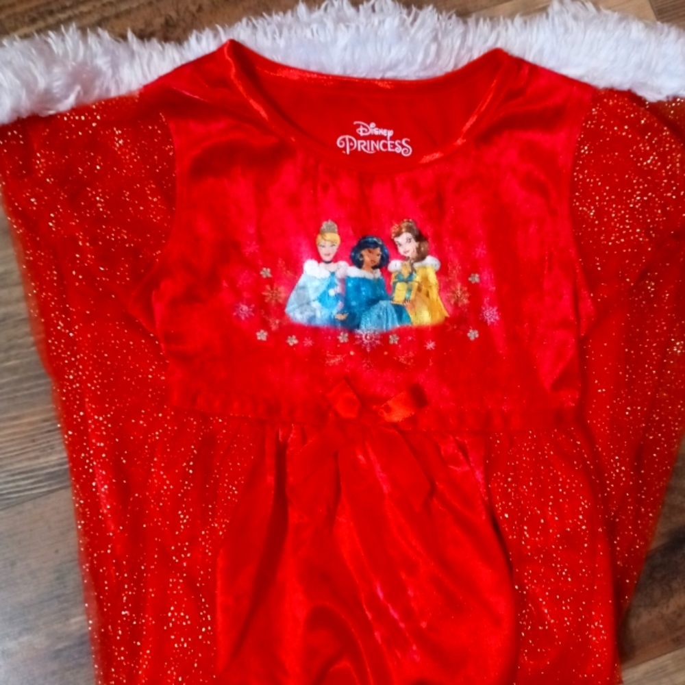 Disney Princess, 5t, Red Pajama Dress